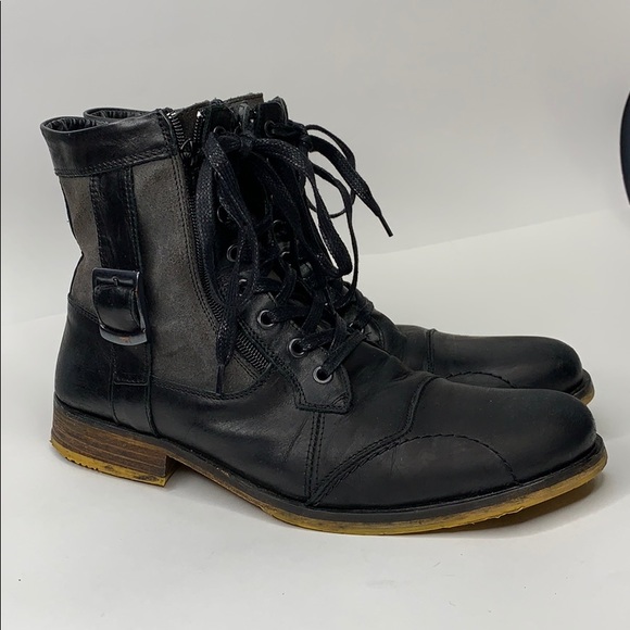 steve madden mens black boots